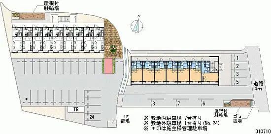 ★手数料０円★たつの市龍野町中村　月極駐車場（LP）